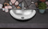 Hand Hammered Aluminum 19 inch Harbor Oval Vessel Bathroom Sink - Nickel